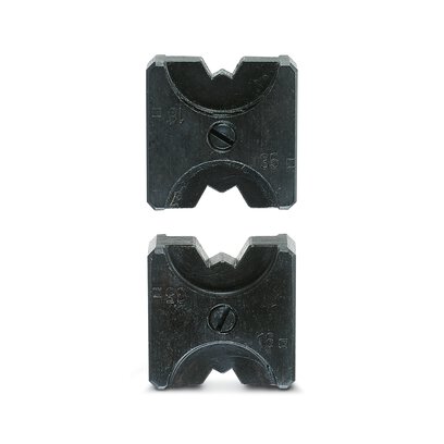 Phoenix Contact Die Pair; CRIMPFOX-C120 RCT 35-1/DIE; for 16; 35mm2 copper tubular cable lugs; WM crimp